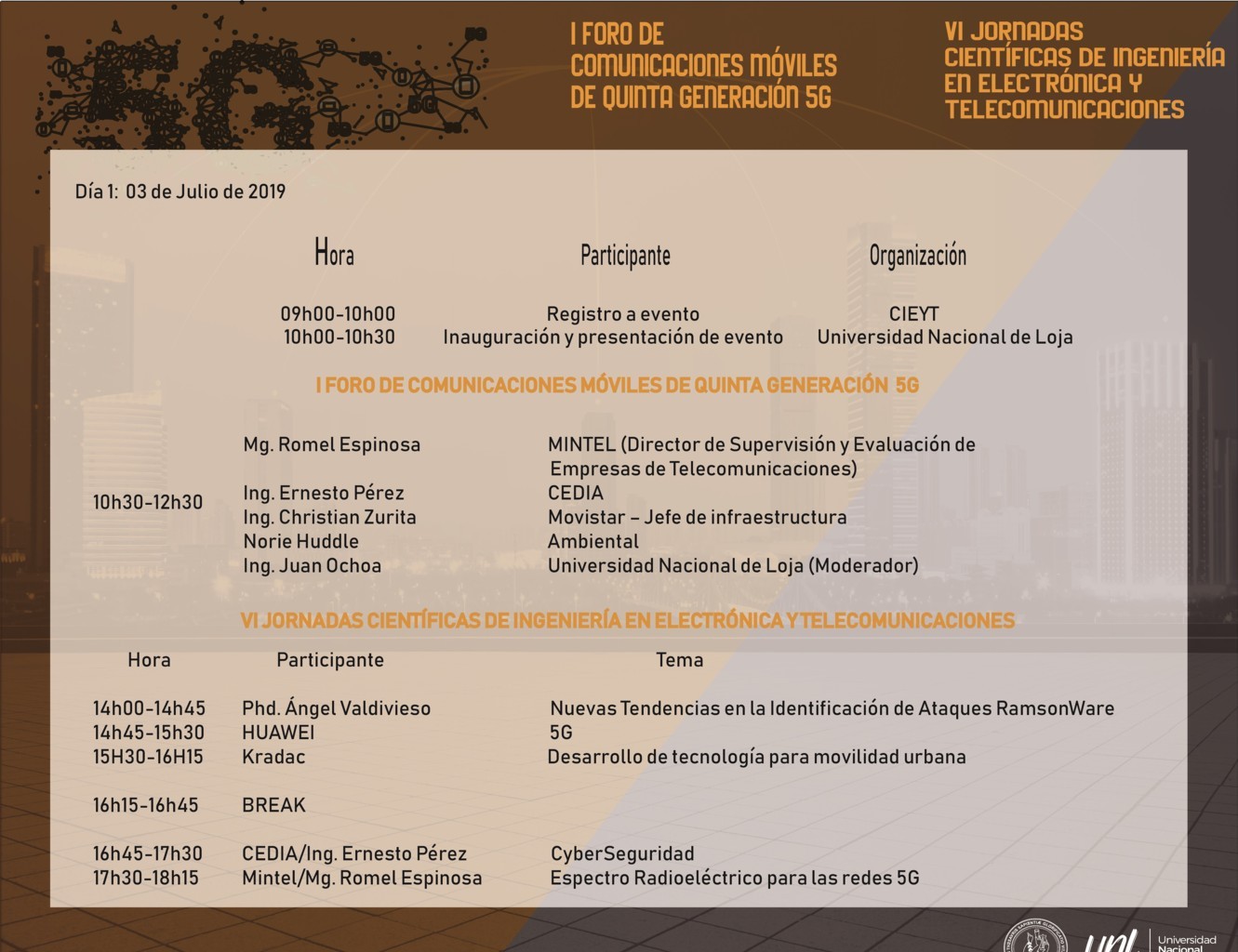 Programación y Horario de Exposiciones Image