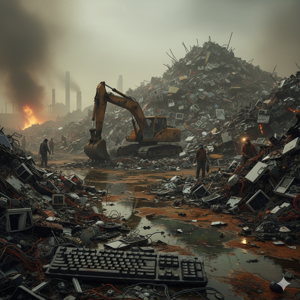 El impacto del desarrollo tecnológico y los residuos electrónicos en la sociedad moderna